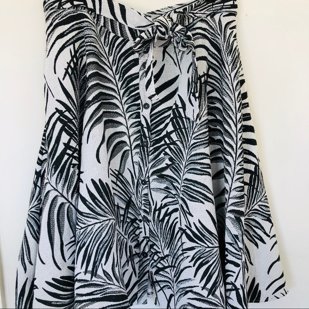 NWT Anthropologie Hutch Tropical Palm Fern Skirt - Picture 2 of 7